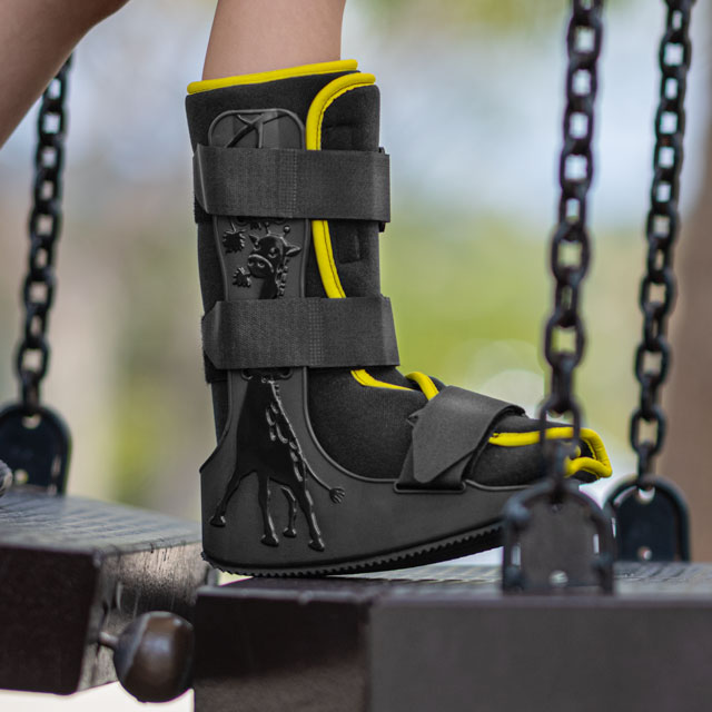 MiniTrax walking boot lifestyle